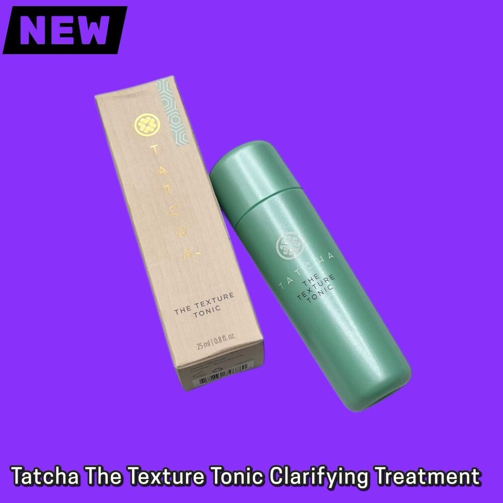 New NIB Tatcha The Texture Tonic Clarifying Treatment – 25 mL / 0.8 oz